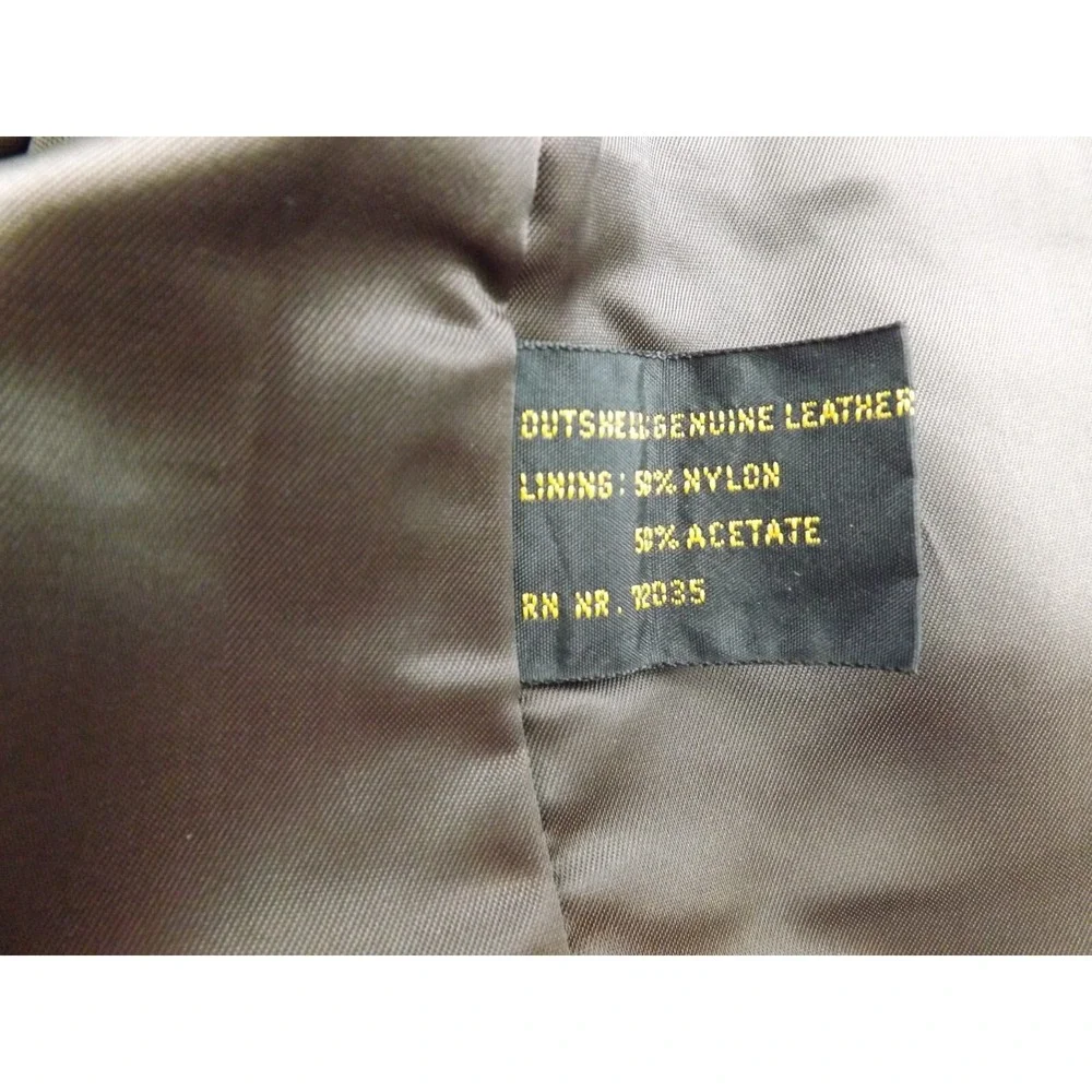 Adler Leather Jacket Vintage‎ Men's Size 46 Dark Brown Lined - Picture 9 of 16